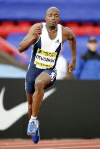 Marlon Devonish 200 Metres Print, Gateshead International Stadium