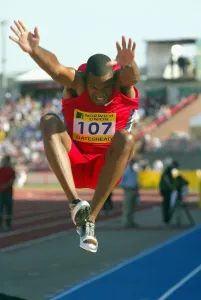 Savante Stringfellow Long Jump Print, Gateshead 2003