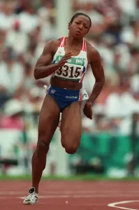 Simone Jacobs 200 Metres Print, Atlanta 1996
