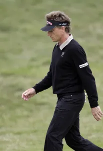 Bernhard Langer After Taking 8 At The Par 4 9th Hole Bernhard Langer After Taking 8 At The Par 4 9th Hole
