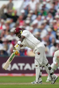Dwayne Bravo Print - West Indies vs England at Old Trafford