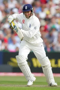 Marcus Trescothick Print - England and Somerset CCC at Old Trafford