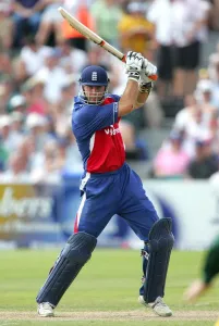 Michael Vaughan Print, England Cricket Team Photo