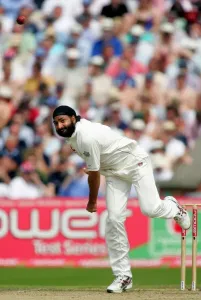 Monty Panesar Print, England Cricket at Old Trafford