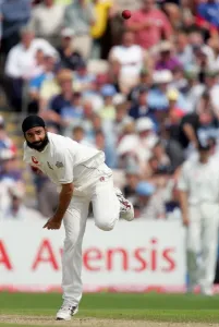 Monty Panesar Print, England v West Indies Cricket