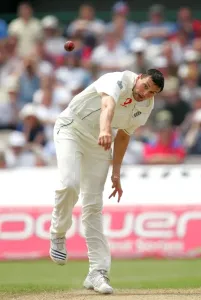 Steve Harmison Print, England Cricket at Old Trafford