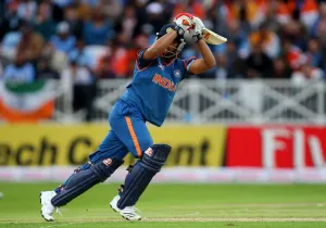 Suresh Raina Print - India vs Bangladesh 20/20 Cricket at Trent Bridge