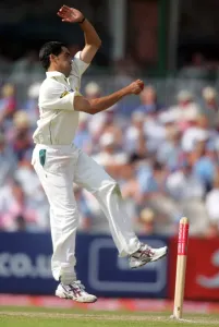 Umar Gul Print, Pakistan vs England Cricket Match at Old Trafford