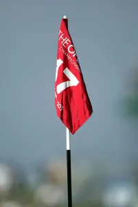 General View Of A Golf Course Prints: 17th Flagstick