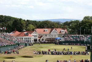 General View Of A Golf Course Prints: The 18th Hole