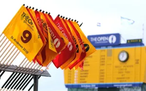 St Andrews Golf Course Prints: Course Flags & Scoreboard