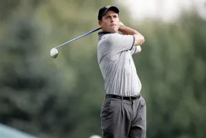 David Howell at Ryder Cup Practice Print