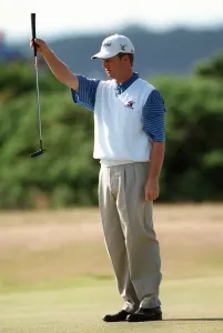 David Toms Print at the British Open, St Andrews