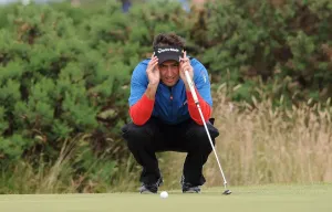 Edoardo Molinari Print at The Old Course, St Andrews