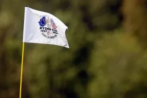 General View Of A Golf Course Prints: Flag Stick