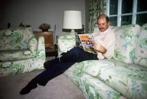 Mark James Print at Home, 1987 Golf Photograph