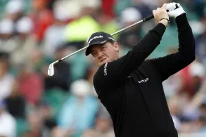 Peter Hanson Print - Sweden at The Open Championship 2012