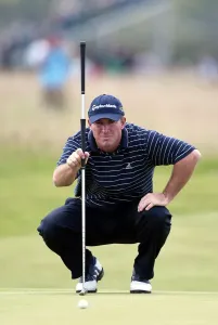 Peter Lonard Print, The Open Championship 2002