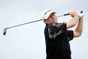 Scott Hoch Print - 2002 The Open Championship at Muirfield