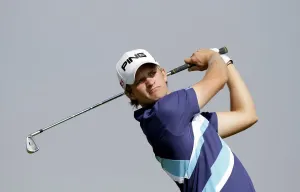 Tom Lewis at The Open Championship Print