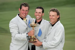 Lee Westwood, Sergio Garcia & Bernhard Langer Lee Westwo Lee Westwood, Sergio Garcia & Bernhard Langer Lee Westwo