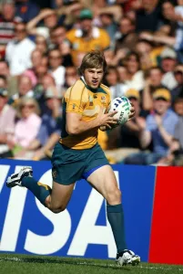 Drew Mitchell Print, Australia Rugby Union vs Japan, 2007