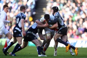 Nick Easter Print, Scotland V England Rugby Match