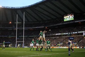 Six Nations Prints: Paul O'Connell Wins Line Out Print