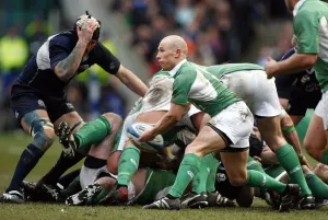 Peter Stringer Print, Rugby Match at Murrayfield