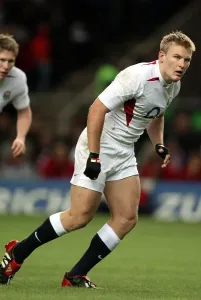 Rugby Print of Stuart Abbott at Twickenham
