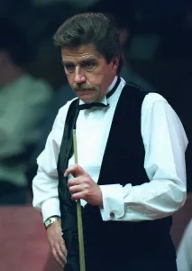 Cliff Thorburn Print - Snooker Player in Action