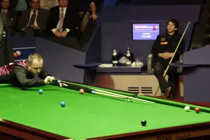 John Higgins at the Table Print, 2011 Snooker Championship