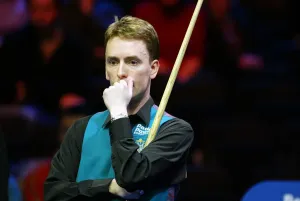 Ken Doherty Print - Snooker at the Barbican Centre, York