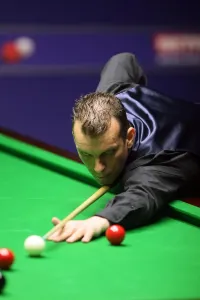 Mark Davis at the World Snooker Championship Print