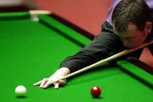 Mark Williams Print, Black and White Snooker Photo