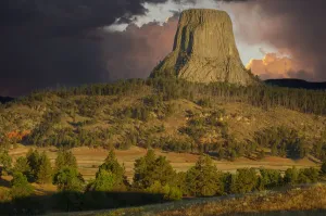 Devils Tower Print, USA Landscape Photograph