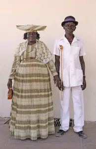 Herero Couple Print, Namibia