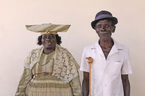 Herero Couple Print, Grootfontein, Namibia