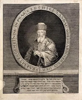 Portrait of Chief Rabbi Yehezkel Landau Print, 1756