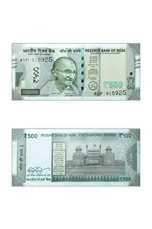 500 Rupees Note Print Front and Back Image