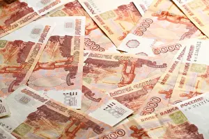 5000 Rubles Macro Background Print