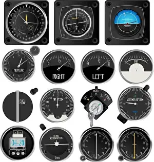 Aircraft Instruments Print Collection