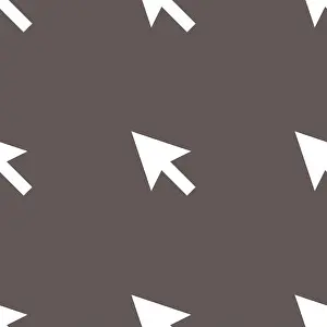 Gray Background Arrow Cursor Print