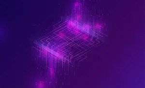 Big Data Waterfall Print - Digital Binary Code Visualization