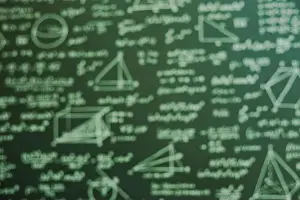 Dark Green Board Math Print