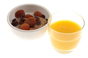 Breakfast Cereal with Fruit Print
