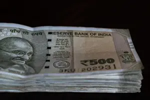 Indian Currency Bundle Print