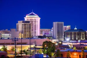 Montgomery Alabama Downtown Nighttime Print