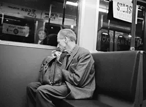 Commuting Print - Urban Commuter Scene