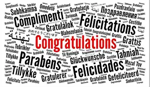 Congratulations in different languages print